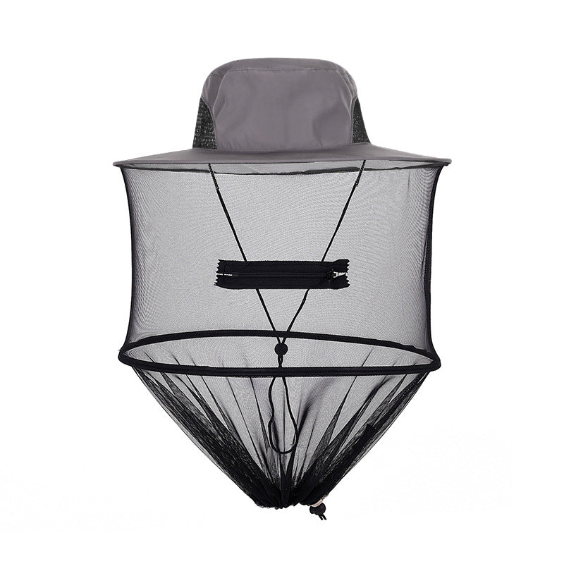 Outdoor Fishing Cape Mosquito Repellent Hat - One Red Hill